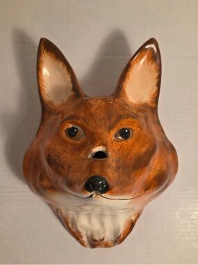 BABBACOMBE POTTERY FOX FACE STRING SCISSOR HOLDER PHILIP LAURESTON ENGLAND 40s
